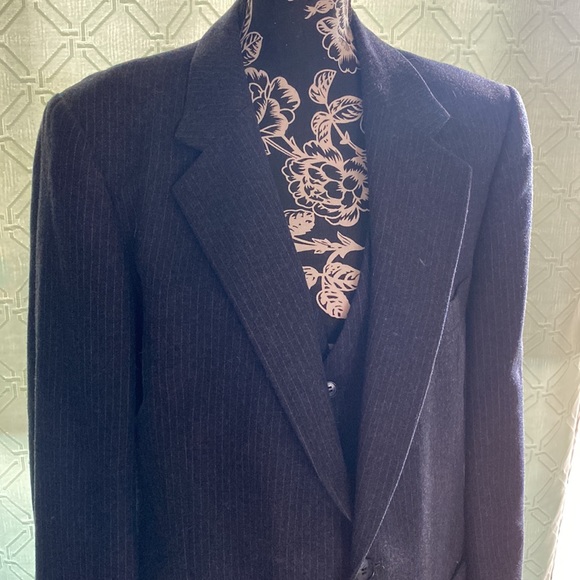 Vintage 3 piece Pinstripe suit Yves Saint Laurent